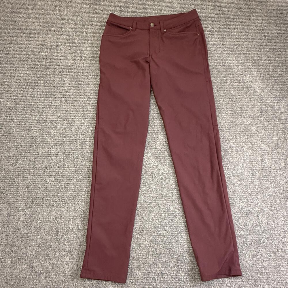 Lululemon Pants Mens 28 Red Performance Khakis Slim Tapered Stretch 28x30